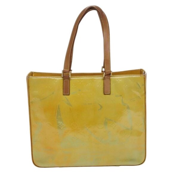 LOUIS VUITTON Monogram Vernis Columbus Tote Bag Gris - Picture 3 of 15